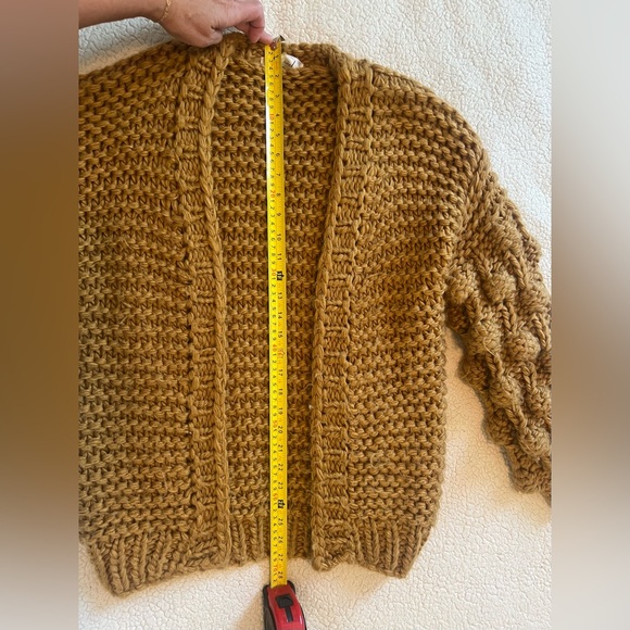 Chicwish Oversized Caramel Knit Sweater Cardigan - Picture 7 of 16